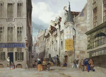 O cruzamento das ruas Bailleul e Jean Tison, actual 1.º arrondissement, Paris