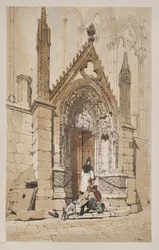 Arquitetura pitoresca em Paris, Ghent, Antuérpia, Rouen: Red Door, Notre Dame, Paris