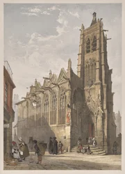 Arquitetura pitoresca em Paris, Ghent, Antuérpia, Rouen: St. Severin, Paris