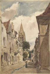 Vista de Issy (Uma rua em Issy-les-Moulineaux, Sena)
