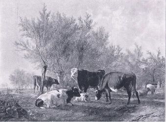 Paisagem com gado, de The Magazine of Art 1893, Cassell and Company