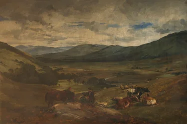 Nas Terras Altas, c.1847-70 (óleo sobre tela)