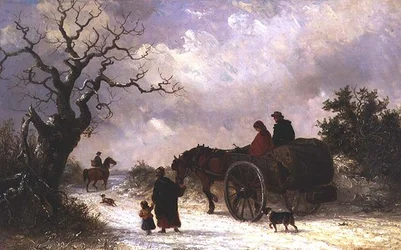 Home from Market (óleo sobre tela)
