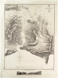 Baía de Balaclava, Mar Negro, levantada pelo comandante Spratt do HMSV 