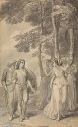 Uma das Seis Ilustrações para "As Aventuras de Telemachus filho de Ulisses" de Fenelon