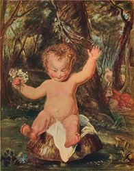 Puck, de um desenho em aquarela de Stoddart, depois de Reynolds, 1789, 1903