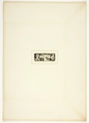 Estudo para uma placa de The Triumphs of Temper, no livro de bolso de noivados reais de 1796