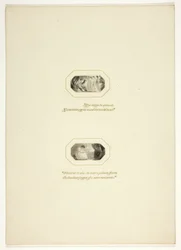 Estudo para uma placa de The Triumphs of Temper, no livro de bolso de noivados reais de 1796
