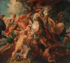 Os horrores da guerra, esboço para o mural da Casa de Burghley
