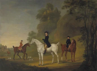 Lord Bulkeley e os seus Harriers, o seu caçador John Wells e Whipper-In R. Jennings