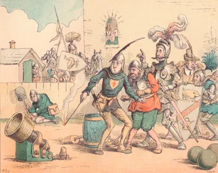 A introdução da artilharia, c1884