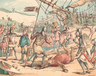 A Desembarque de Guilherme, o Conquistador, c1884
