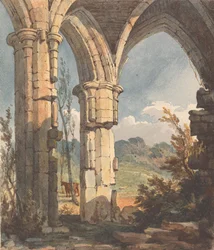 Olhar da Paisagem Através de Arco Arco Arruinado