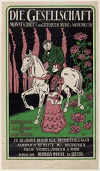 Cartaz publicitário para a revista Die Gesellschaft