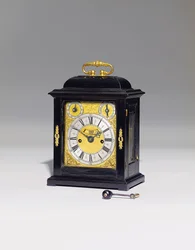 Um relógio de mesa marcante de William e Mary com pull quarter repeat, não. 167, c.1690 (ébano e metal dourado) (ver também 867496-7)