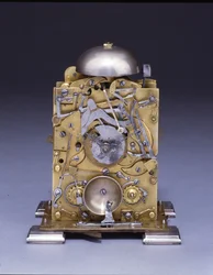 Relógio de suporte miniatura impressionante, nº 222, c.1695