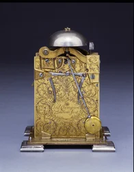 Relógio de suporte miniatura impressionante, nº 222, c.1695