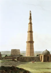 O Minar Qutb perto de Deli