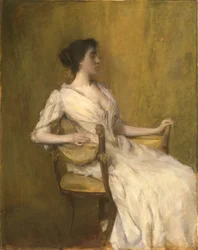 Senhora de Branco, c.1901 (óleo sobre painel)