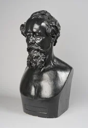 Cópia de um busto de Charles Dickens