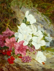 Azaléias (óleo sobre tela)