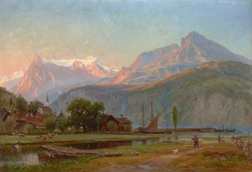 A Baía de Uri, Lago Lucerna 1859 (Óleo sobre tela)
