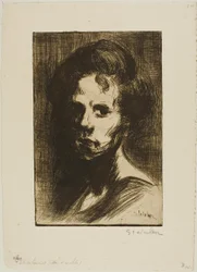 Cabeça de mulher, placa I