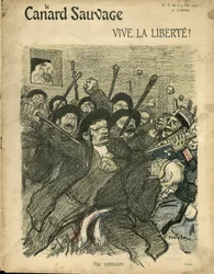 Ilustração de Steinlen (1859-1923) para a Capa do Pato Selvagem
