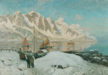 Norte da Noruega (óleo sobre tela)