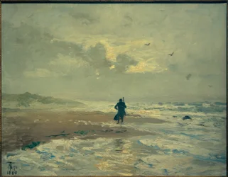 Strandansicht. Grenen perto de Skagen