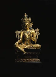 Figura imperial de Avalokiteshvara (ver também 474250 a 474254) (bronze dourado)