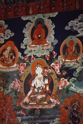 Murais representando divindades, Palácio Potala (Património Mundial da Unesco)