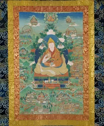 Ngawang Lobsang Gyatso 1617-1682, 5º Dalai Lama, século XVIII.