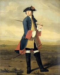 Retrato de Ludolf Backhuysen II, Pintor, no Uniforme dos Dragões