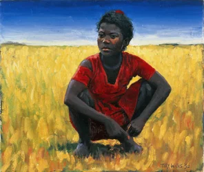 Menina em vermelho, 1992