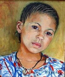 Menina com tranças 2008