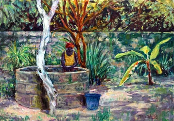 O poço do jardim, 2017, óleo