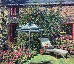 Sob o Parasol 2021 (óleo sobre tela)