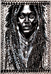 Retrato de Dreadlocks Africanos