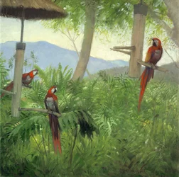 Pássaros da montanha, 2001 (óleo sobre tela)