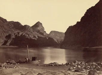 Black Cañon, rio Colorado, do acampamento 8, vista para montante