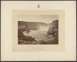 Snake River Cañon, Idaho, vista de cima das cascatas de Shoshone
