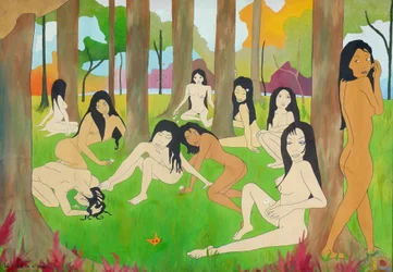 10 elos de uma cadeia, 2002, óleo sobre tela