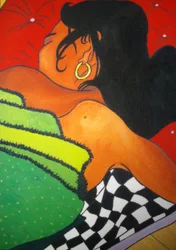 Dorminhoca, 2001, óleo sobre tela