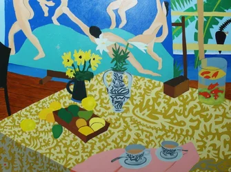 Chá com Matisse, 2014, óleo sobre tela
