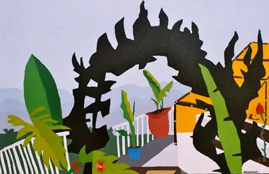 A entrada, 2006, óleo sobre tela