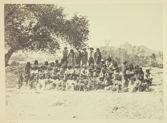 Grupo de índios Pah-Ute, Nevada