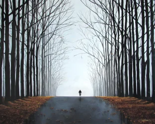 Bicicleta matinal (acrílico sobre tela), 2016