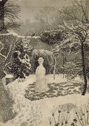 Mulher-neve (aguarela)