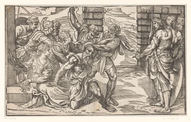 Sansão luta com soldados filisteus